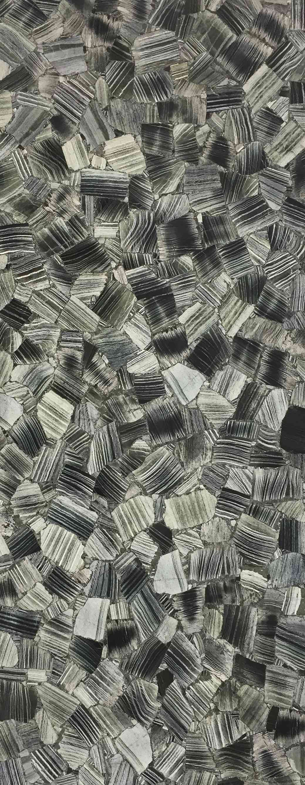 Silver Line Graphic Stone Slab (Zebra Jasper)