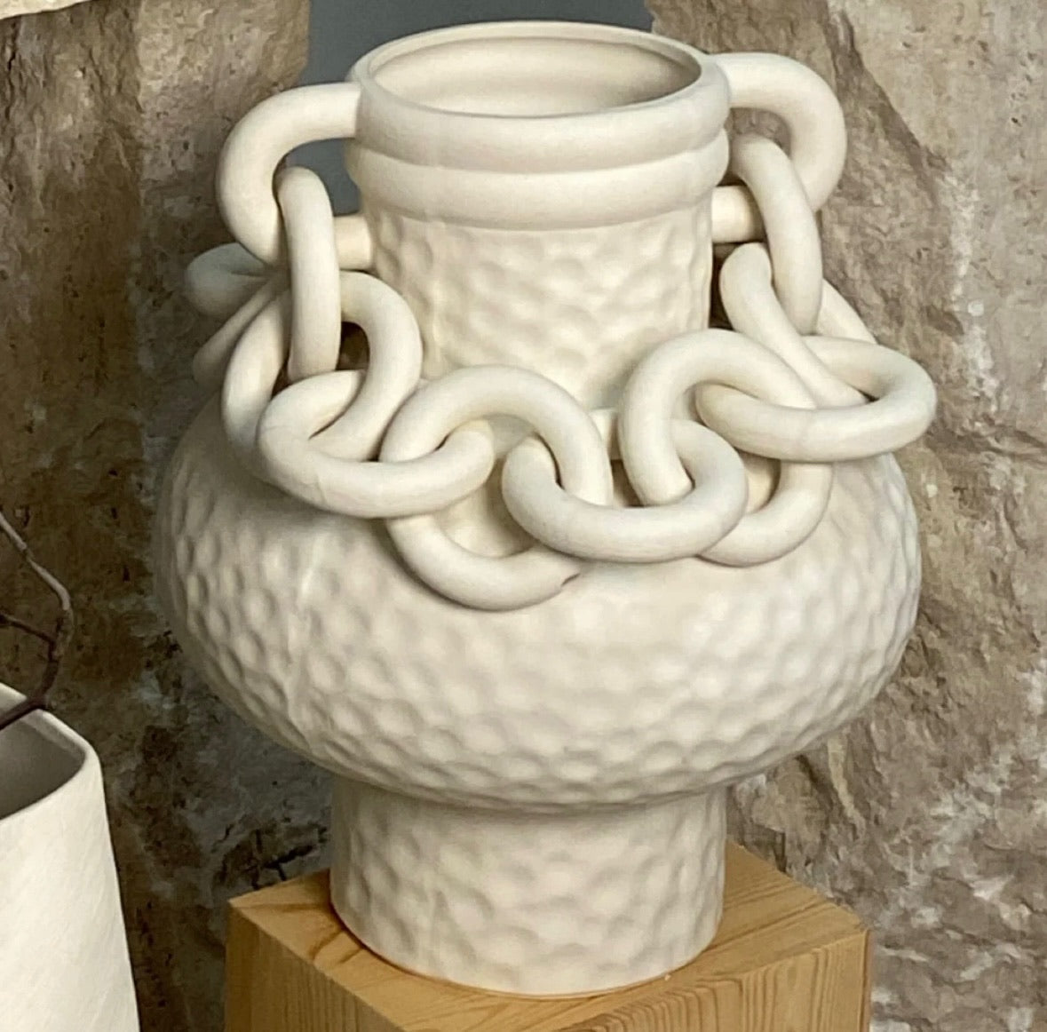 Bound Elegance Handcrafted Ceramic Vase