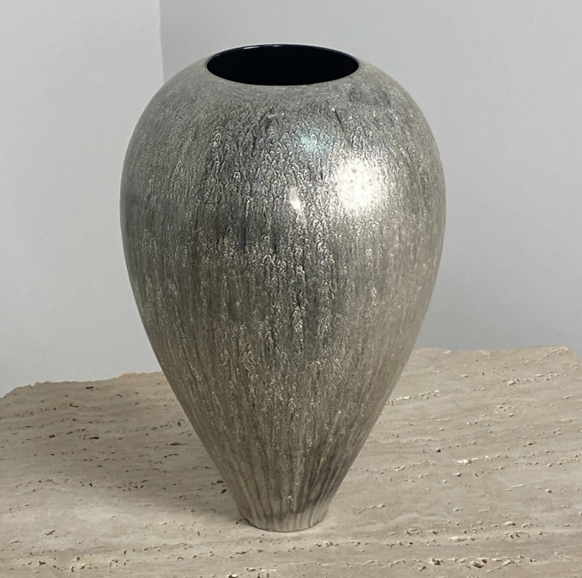 Handcrafted Silver Husk Vase