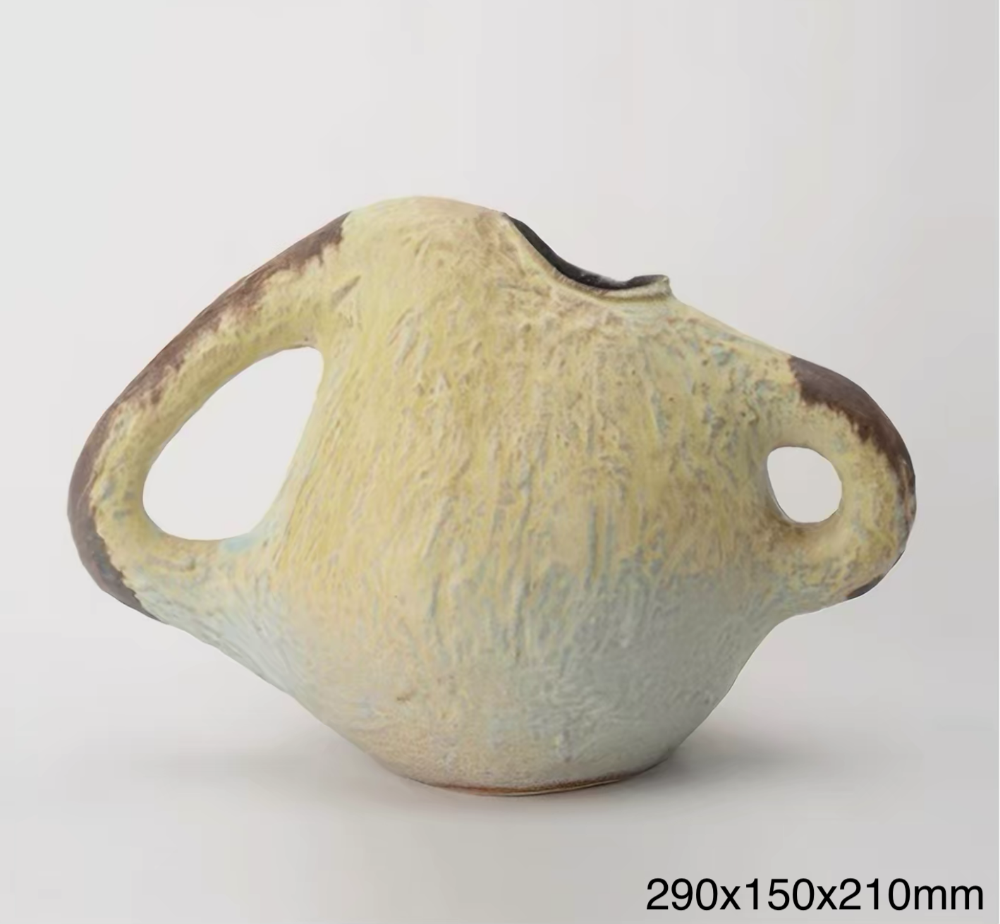 Dune Echo Double-Handle Sculptural Vase