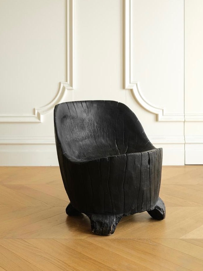 Vintage Italian Original Wooden Stool