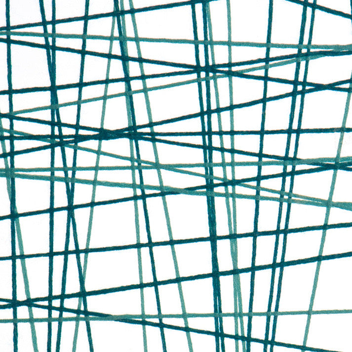 Teal Thread Mesh Translucent Panel