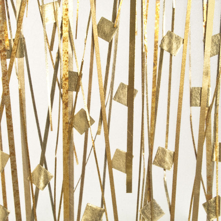 Gold Confetti Thread Translucent Panel