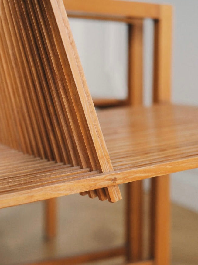 Geometric Slat Chair