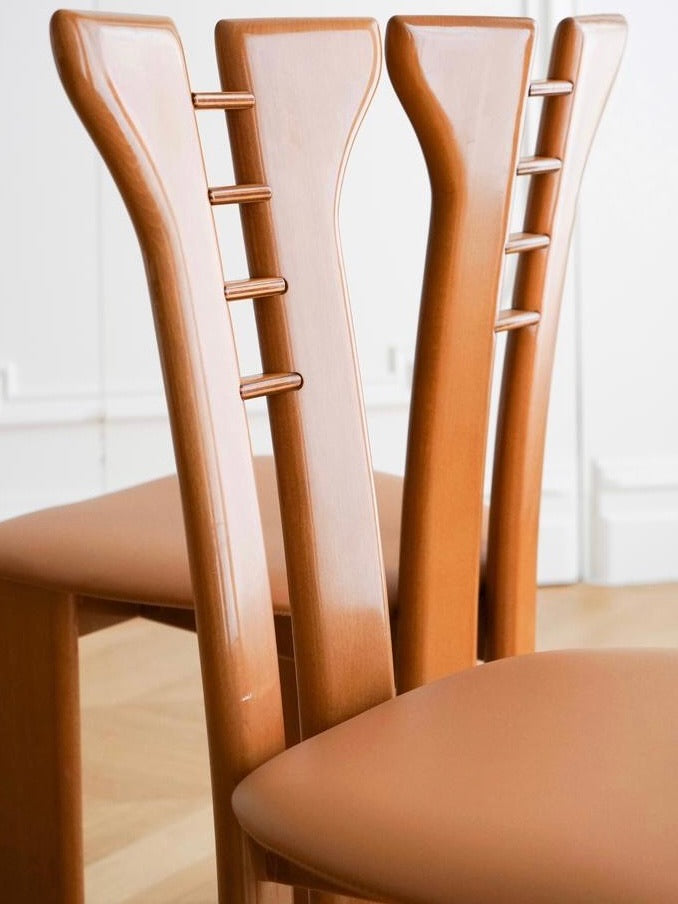 Timeless Lacquered Wood Chair