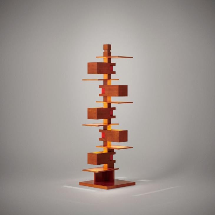 Taliesin 3 Cherry Lamp