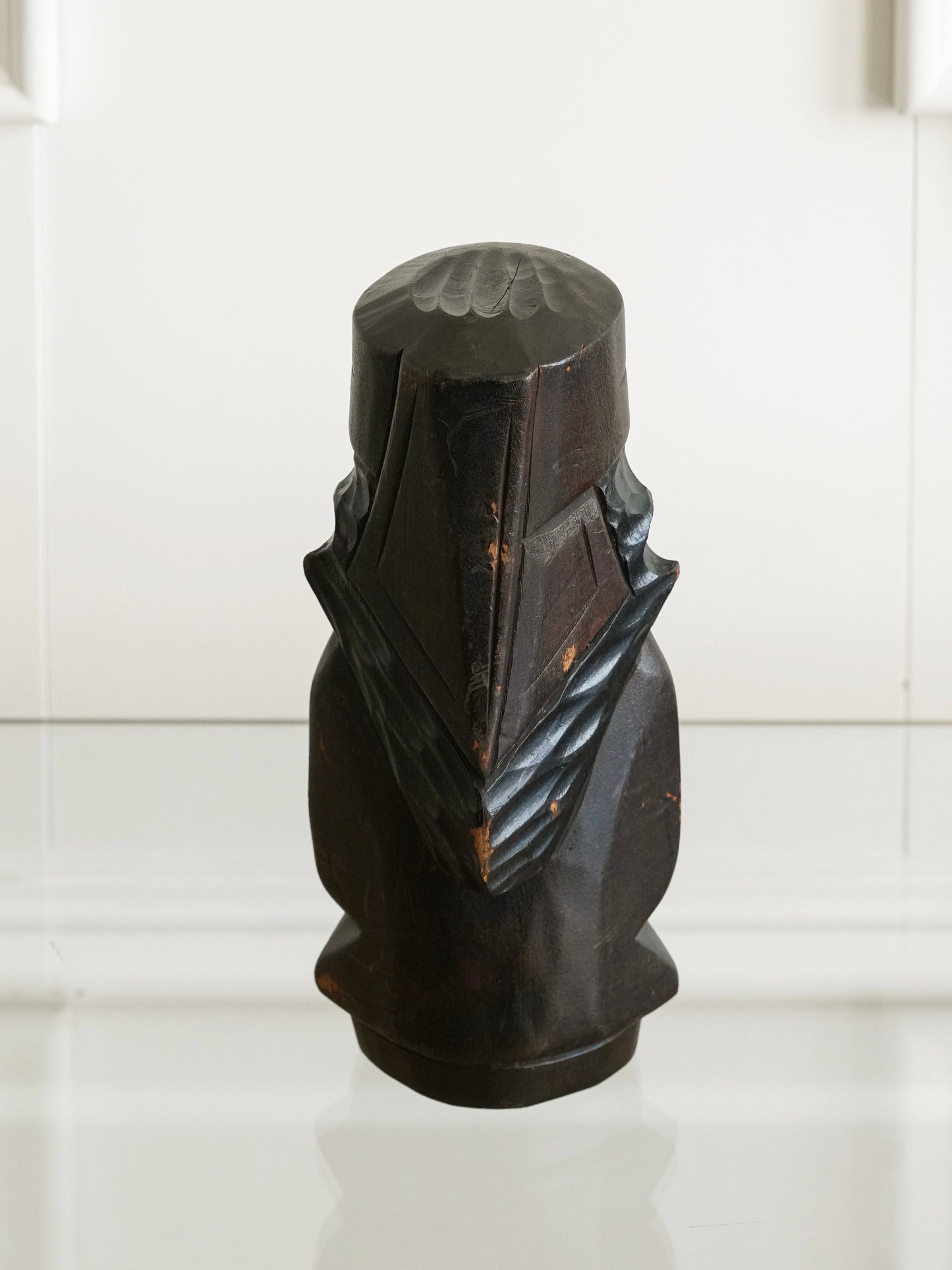 Pair of Vintage Ainu Wooden Figurines