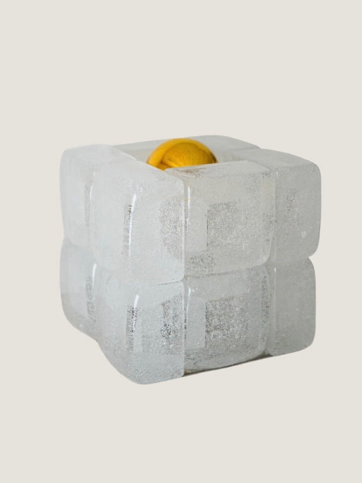 Glass Cube Table Lamp