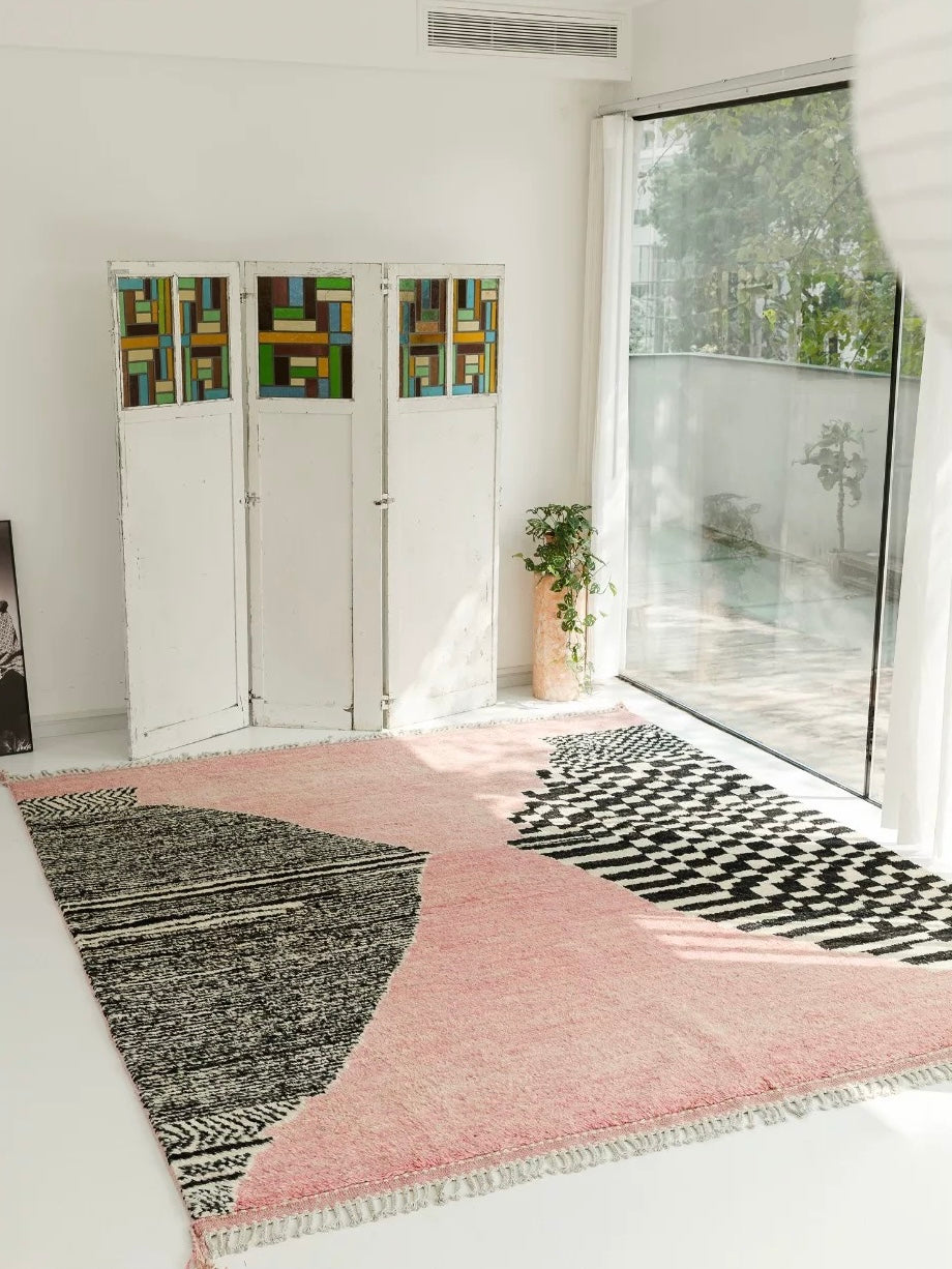 Blush Mirage Persian Handwoven Wool Rug