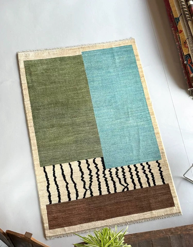 Ethereal Terrain Persian Handwoven Wool Rug