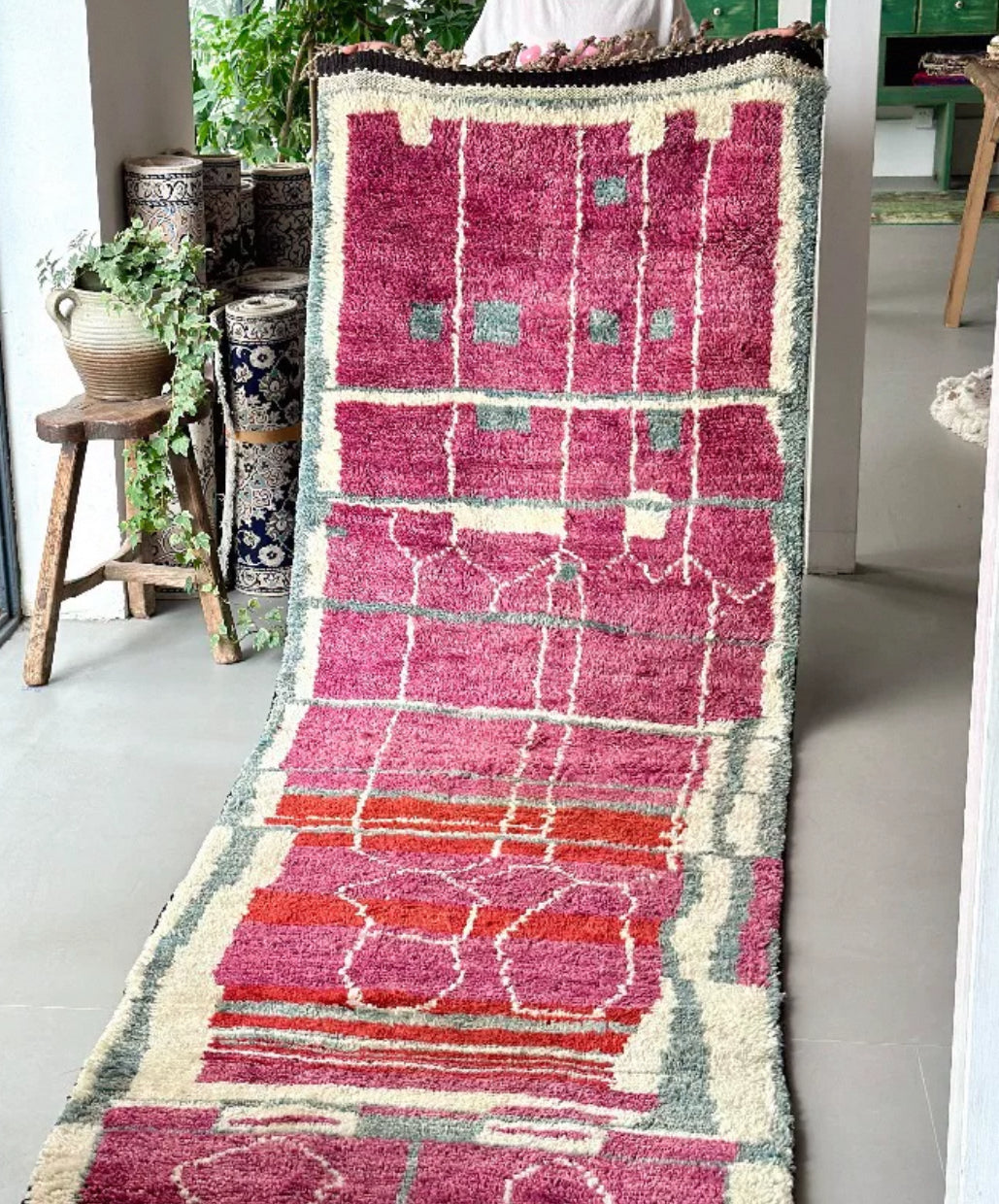 The Crimson Mirage Persian Handwoven Wool Rug