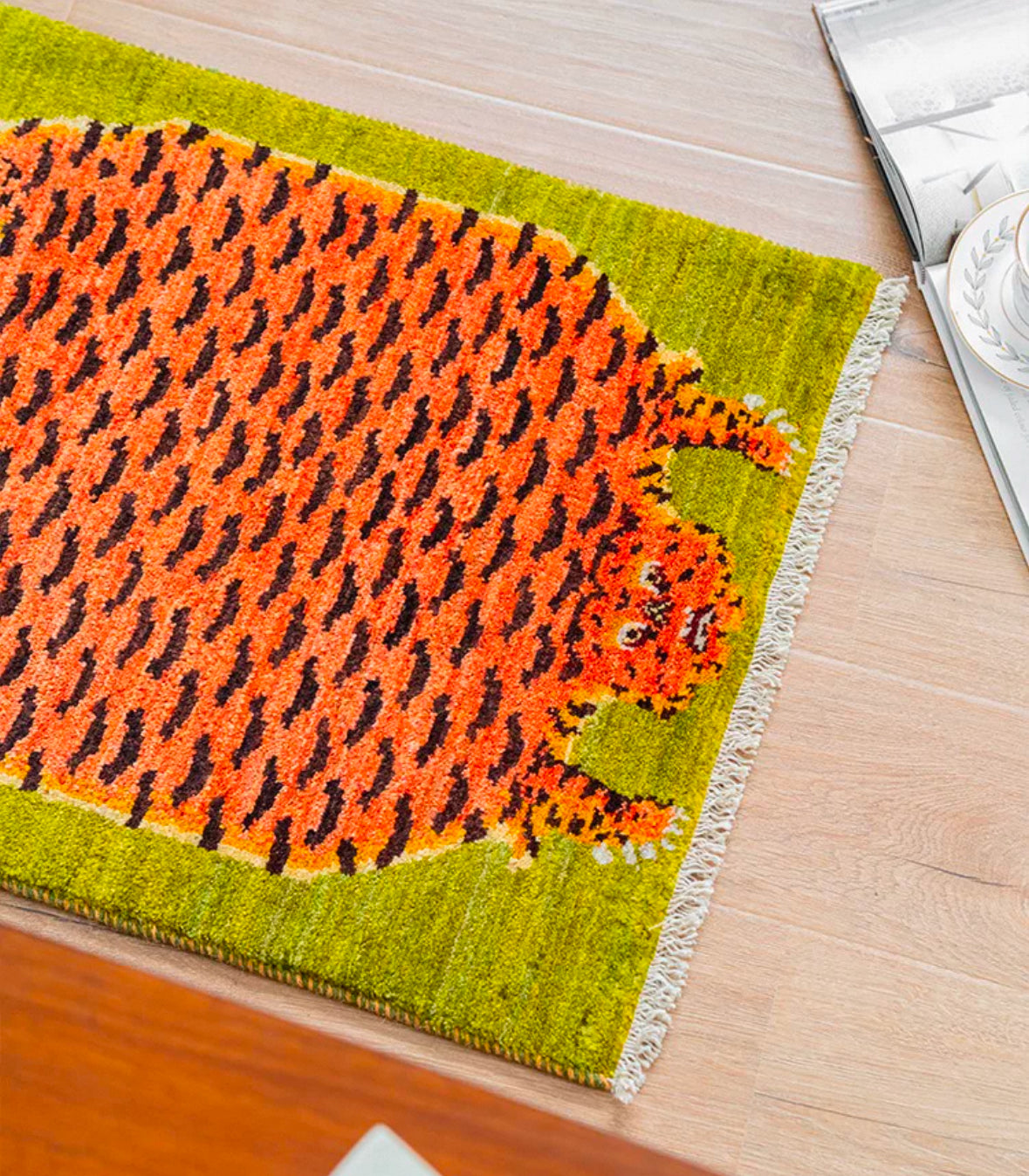 Tiger Majesty Persian Handwoven Wool Rug
