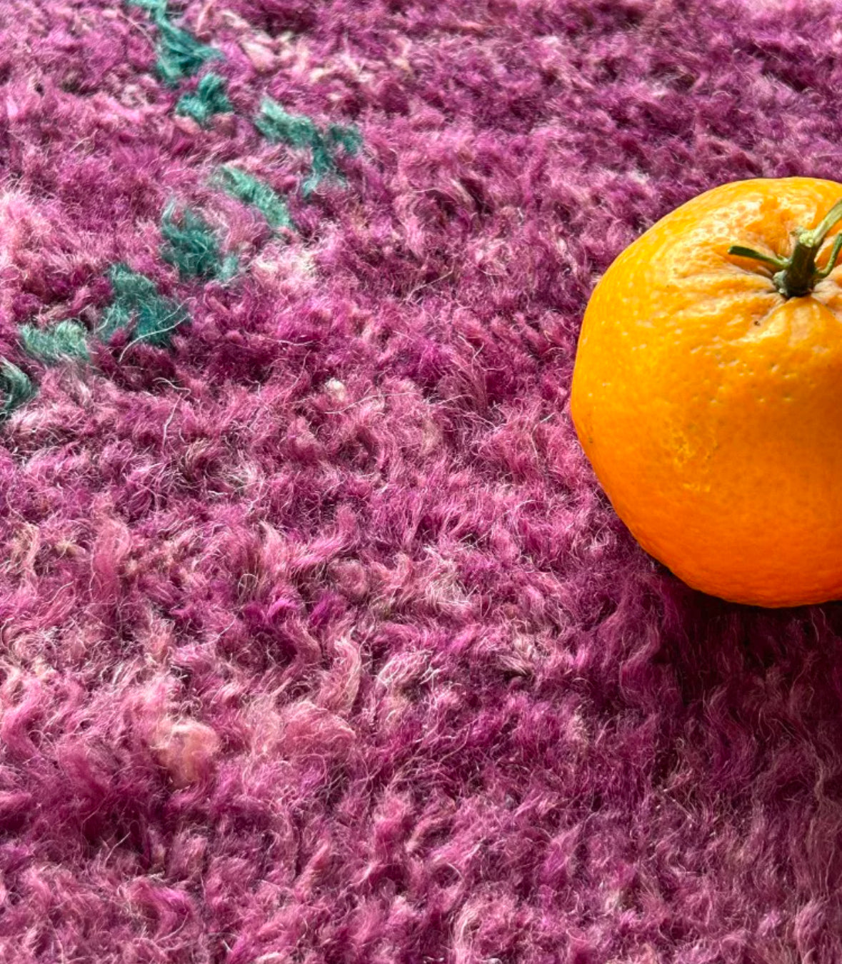 Royal Amethyst Moroccan Handwoven Wool Rug