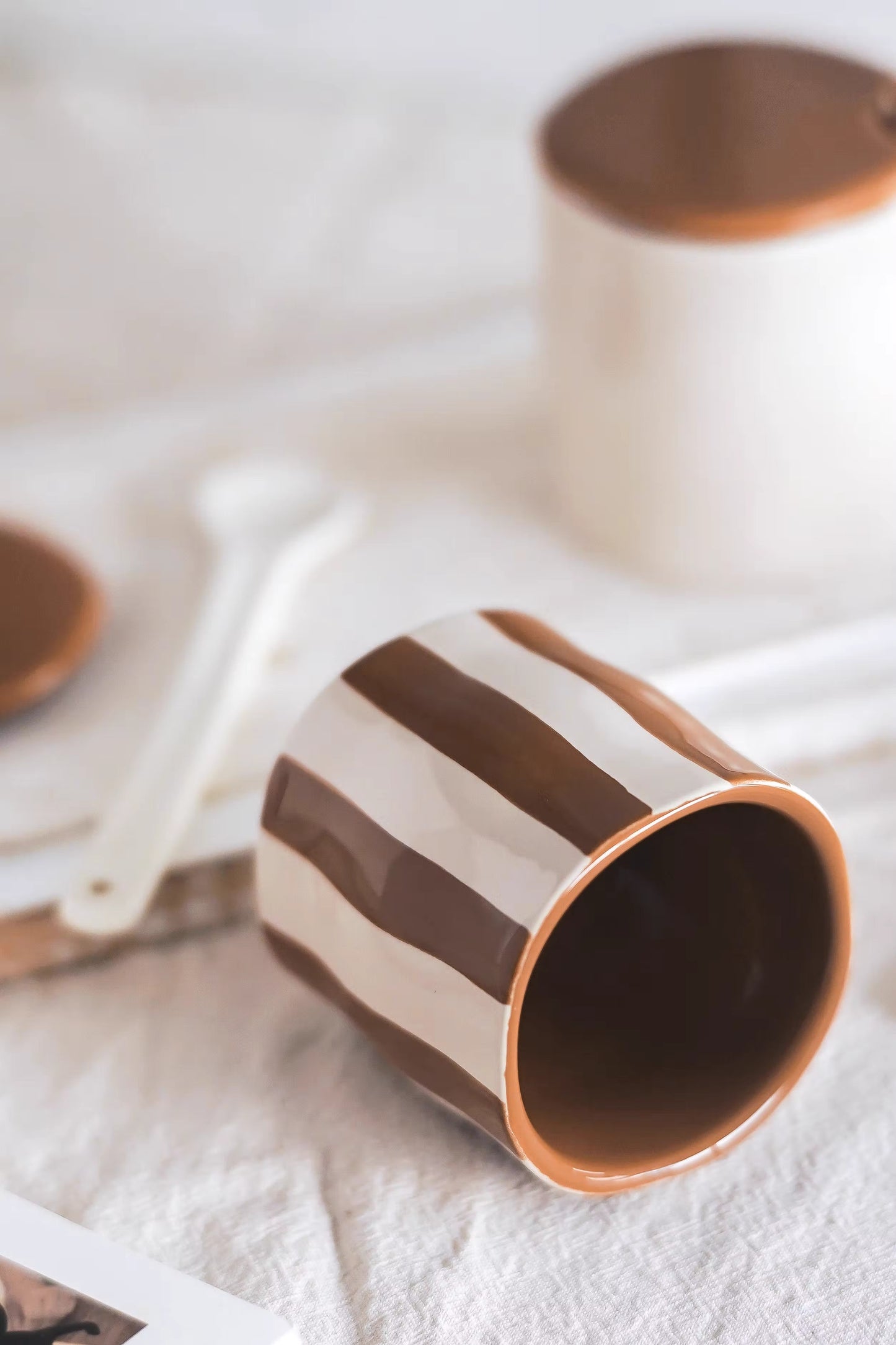 Retro Glaze Ceramic Spice Jar Set