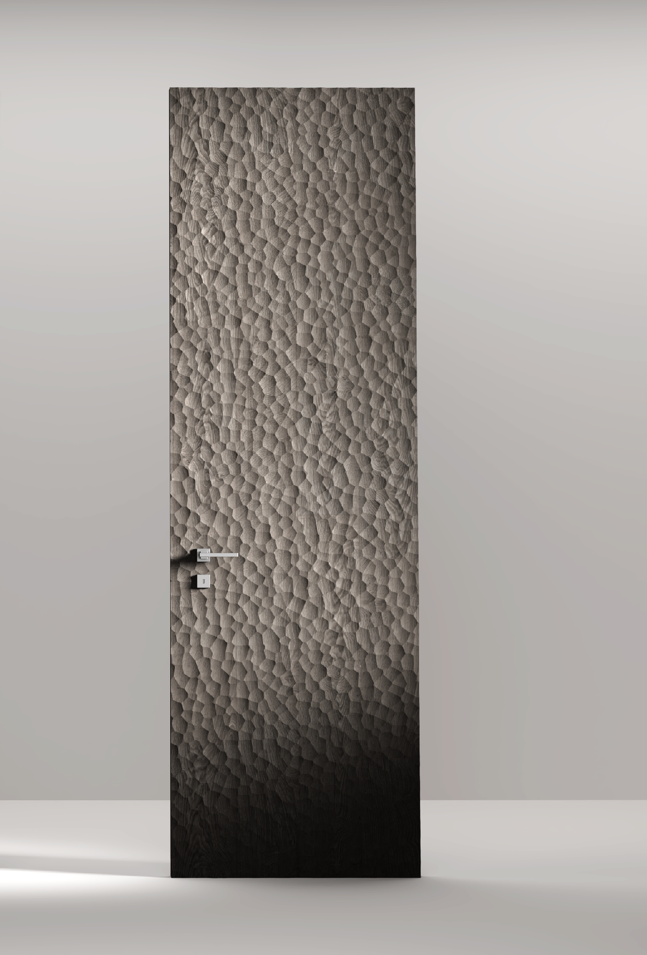 Bold Hammered Finish Solid Wood Texture Board