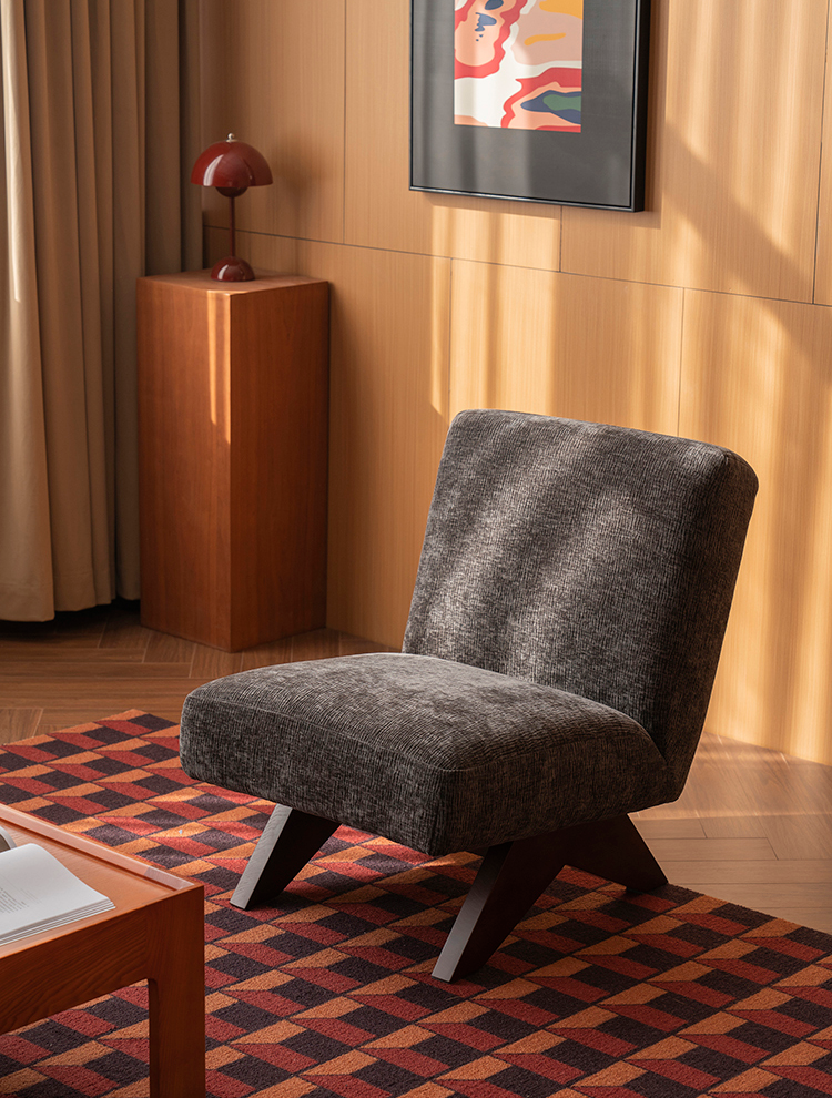 Saville Modern Lounge Chair - Charcoal