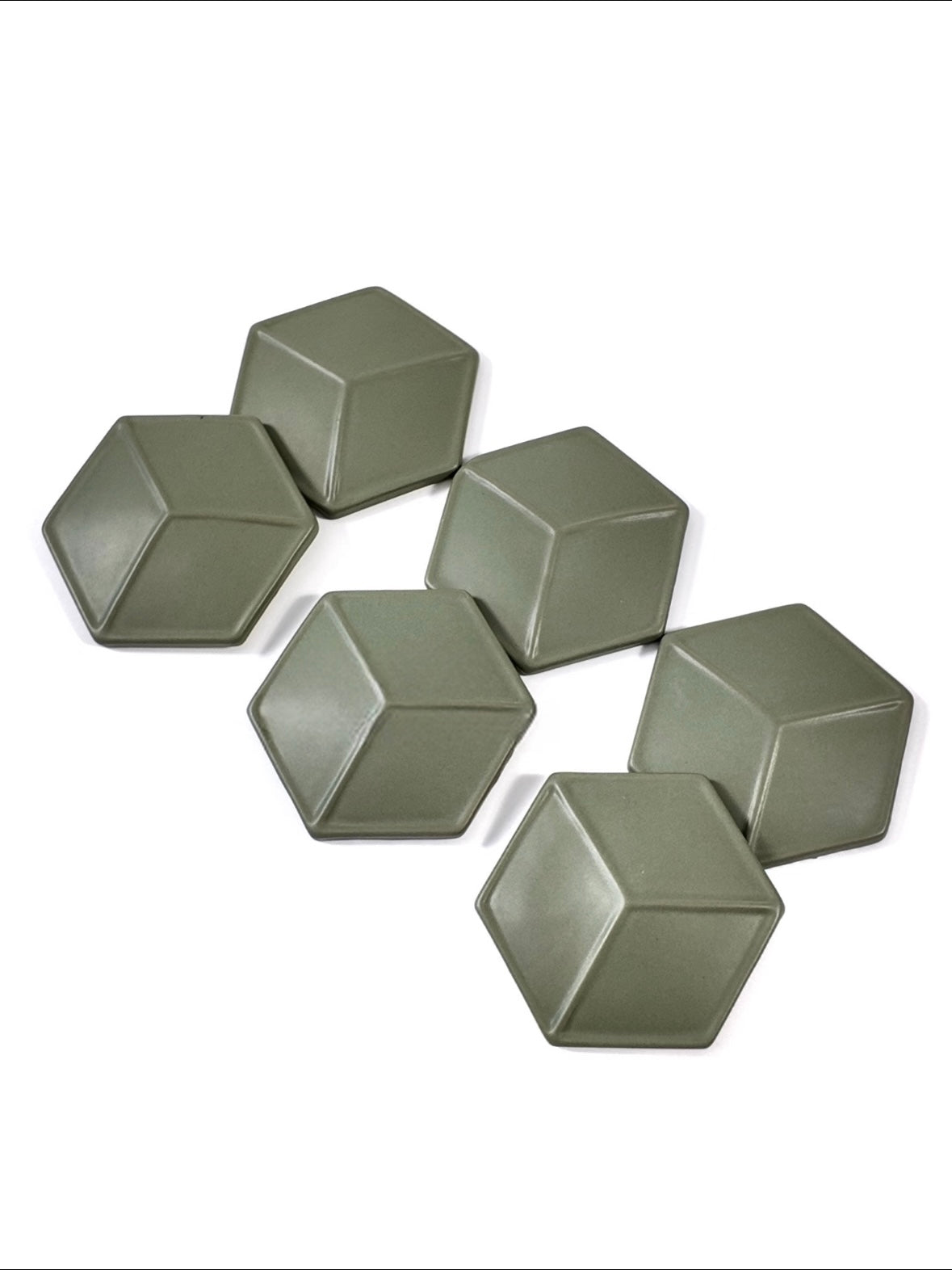 Facet Hexagon Ceramic Tile