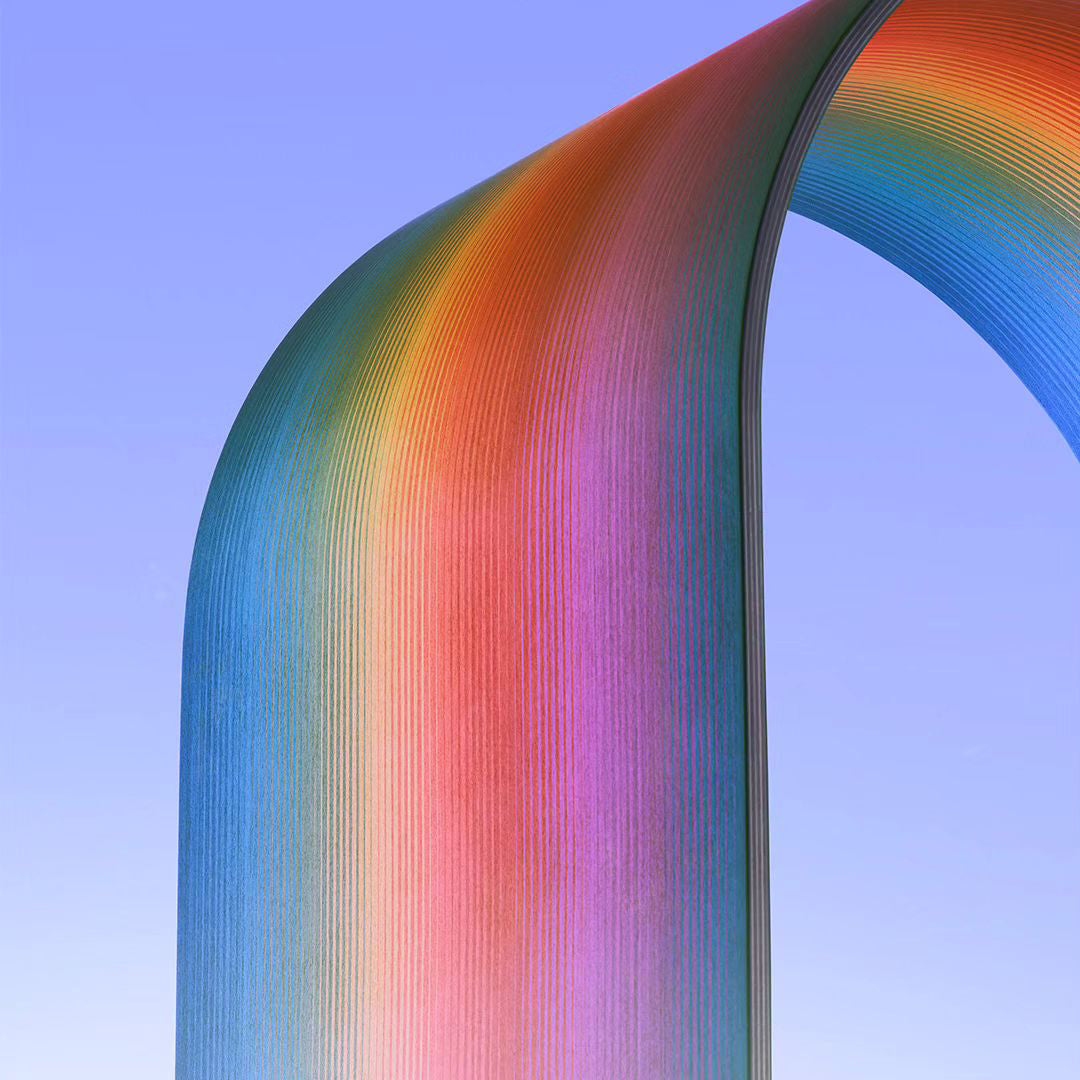 Rainbow Solid Wood Texture Board
