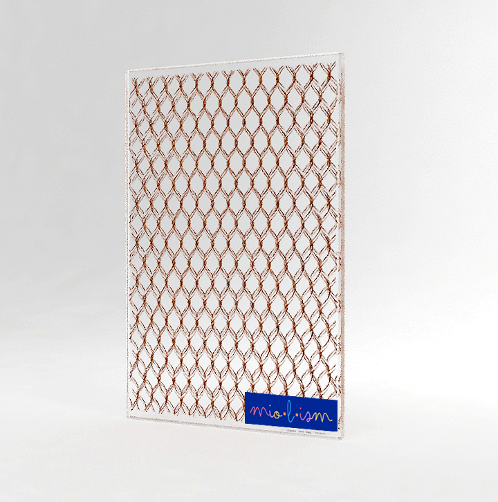 Metallic Mesh Resin Glass Collection