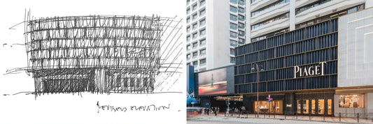 From Sketch to Landmark: The Piaget Hong Kong Flagship’s Rippled Blue Ceramic Façade