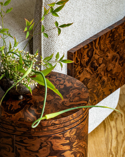 Chocolate Burl Solid Wood Texture Board