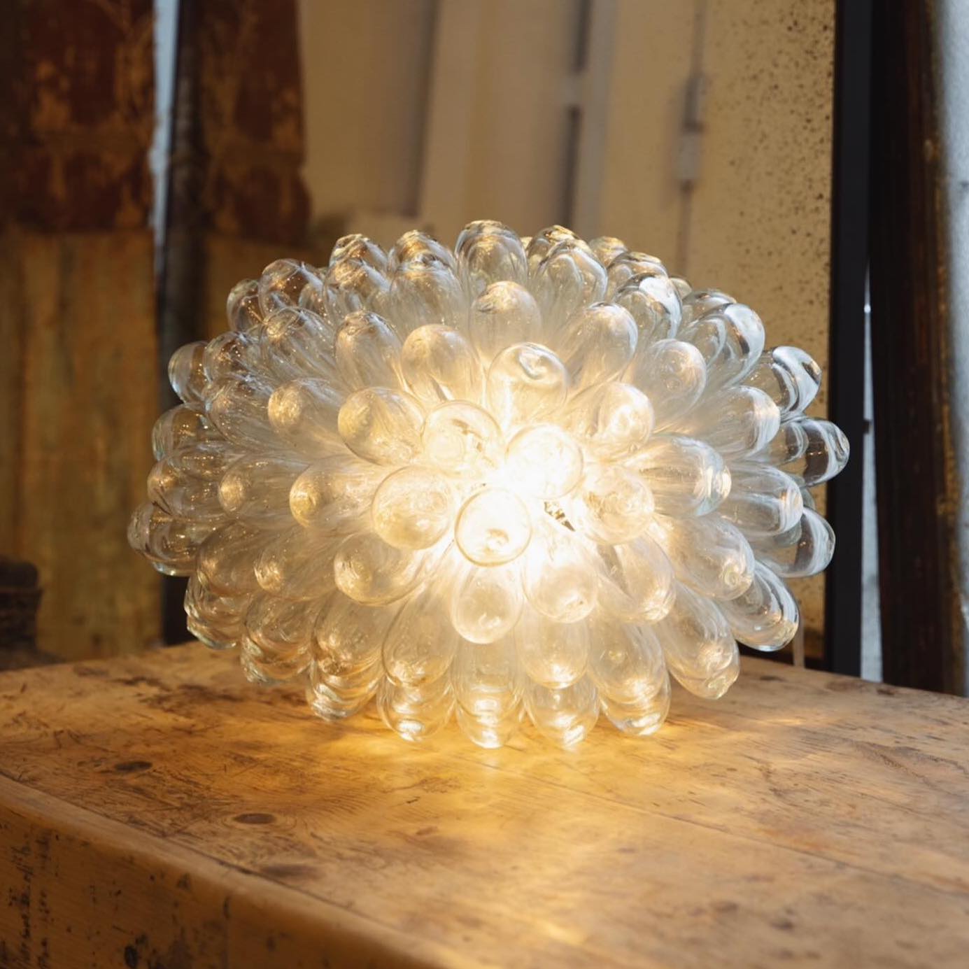 Bubble Cluster Glass Table Lamp
