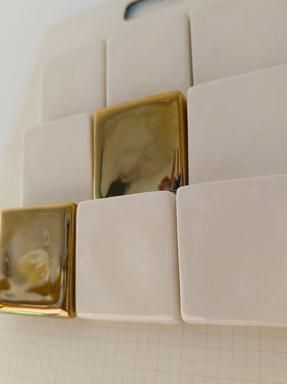 Gilded Relief Square Tile