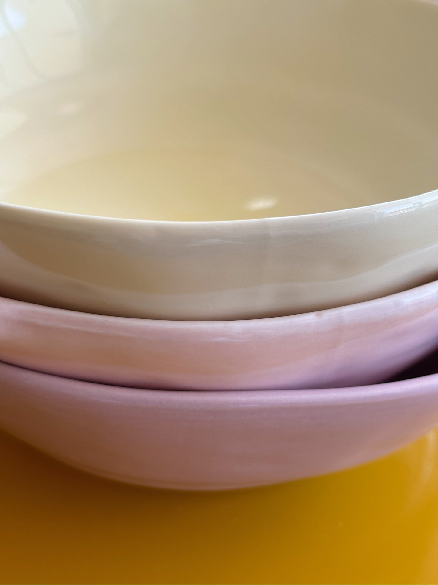 Pastel Hand-Made Ceramic Bowls