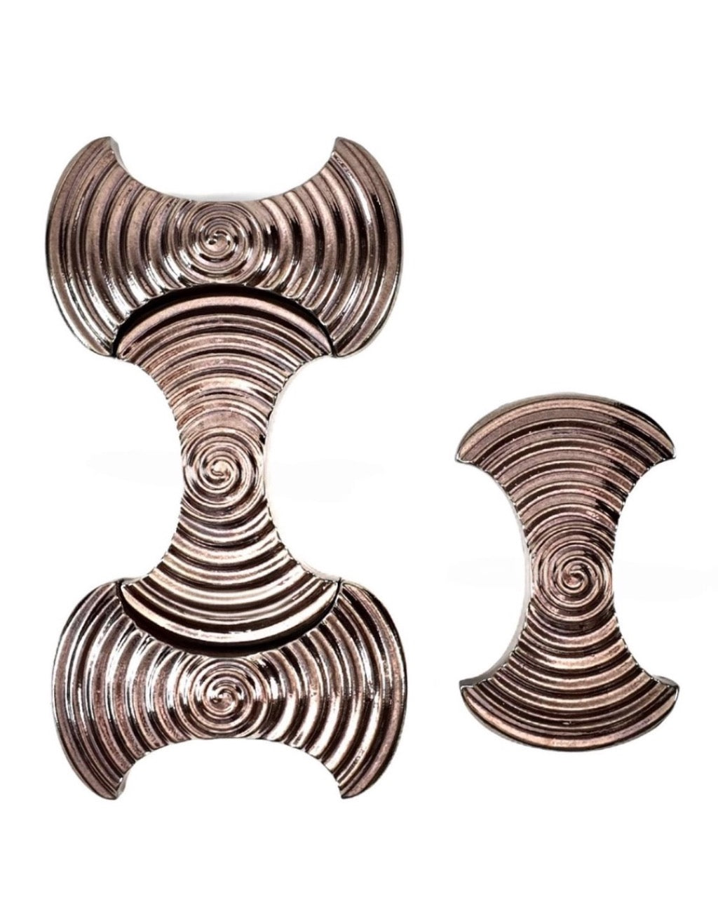 Silver Ingot Ripple Relief Tile