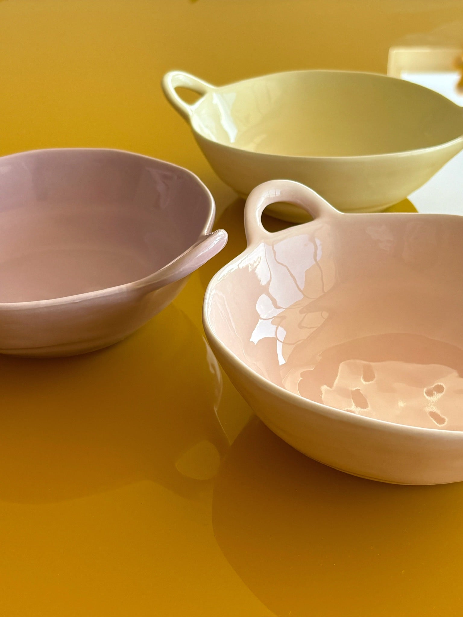 Pastel Hand-Made Ceramic Bowls