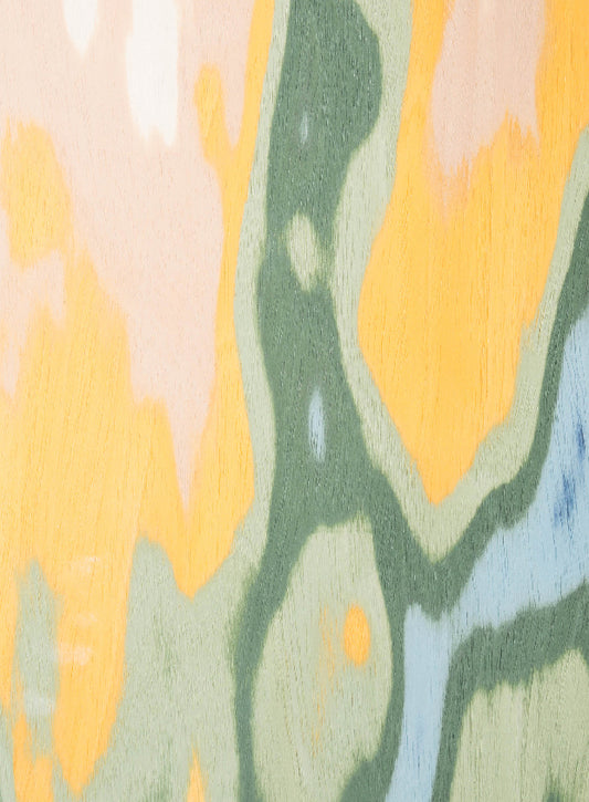 Multicolored Clouds Solid Wood Texture Board