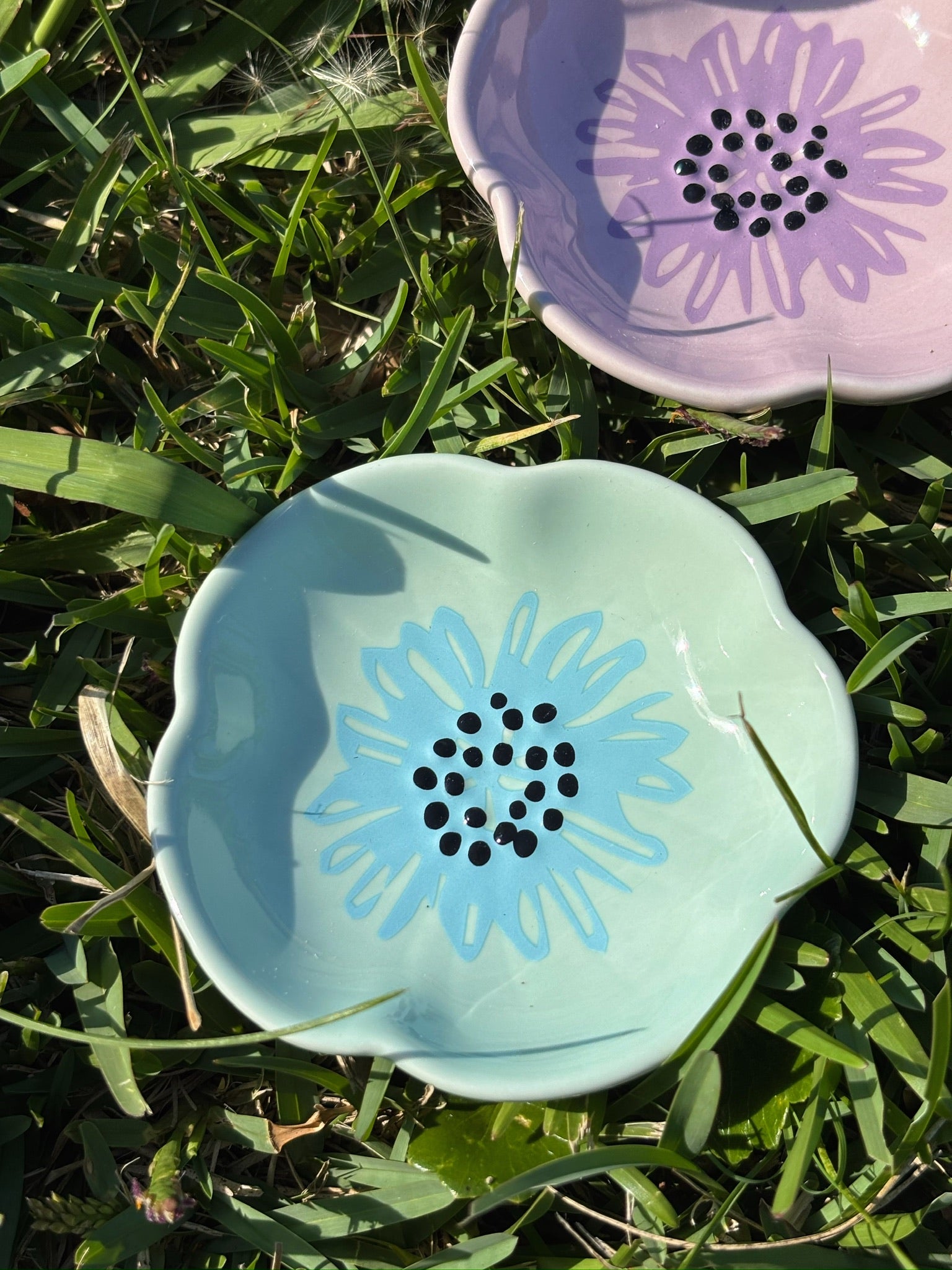 Petal Palette Bowls set blue