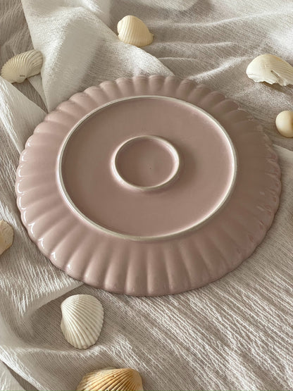 Radiant Seashell Serving Platter bottom