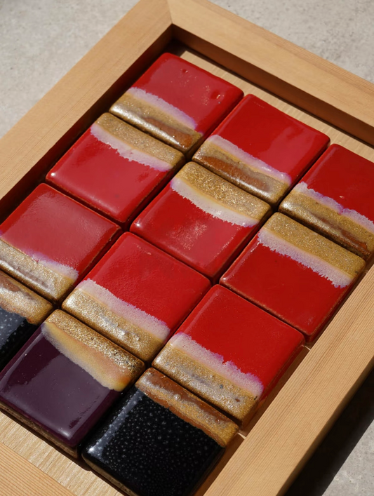 Vermilion Horizon Handmade Tile