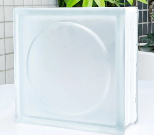 Frosted Orb Core Glass Block