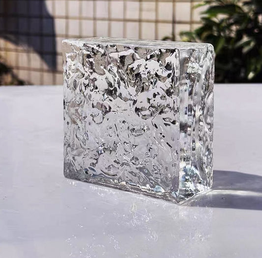Glacier Prism Cube Glass Brick
