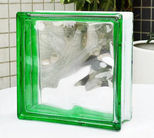 Cloudline Hollow Glass Brick – Green Mist