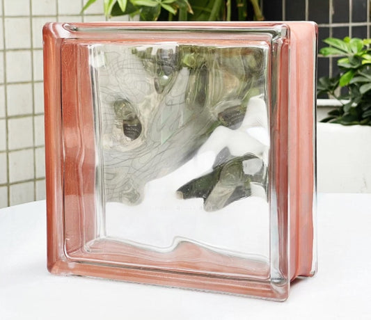 Cloudline Hollow Glass Brick – Peach Tea
