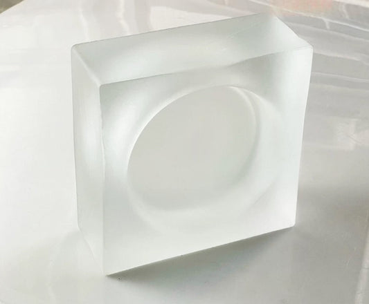 Round Pattern Solid Glass Brick – Moon Void