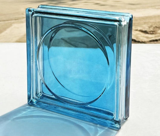 Round Pattern Hollow Glass Brick – Azure Loop