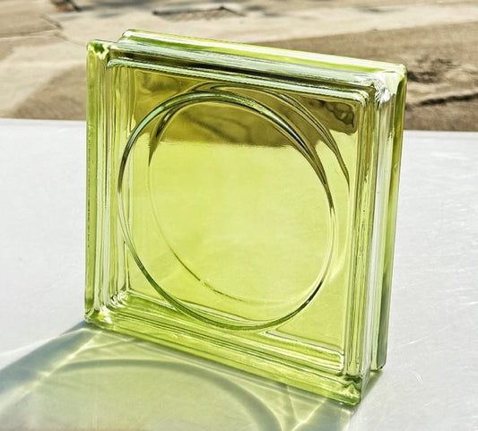 Round Pattern Hollow Glass Brick – Lime Loop