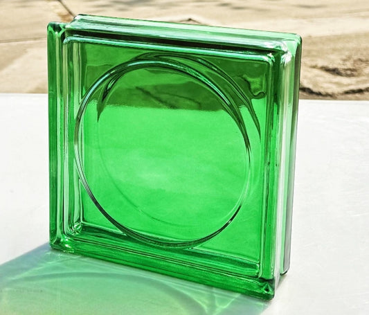 Round Pattern Hollow Glass Brick – Verdant Loop