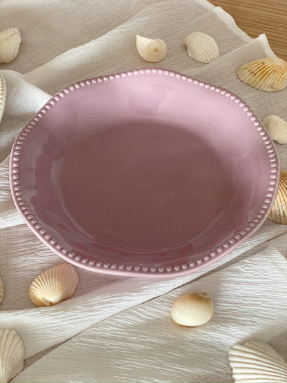 Elegant Coastal Ceramic Pearl Bowl blossom