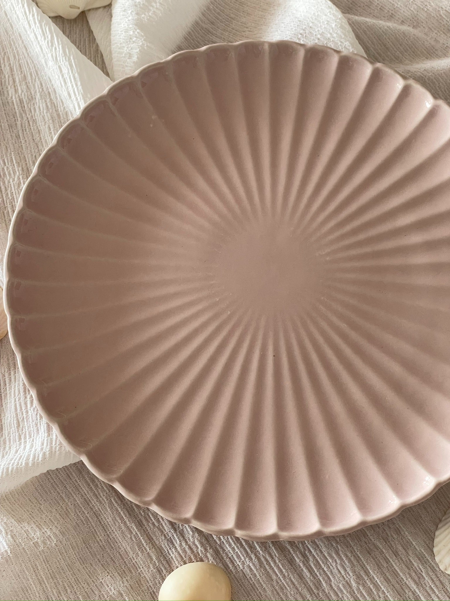 Radiant Seashell Serving Platter