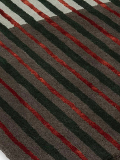 Horizon Lines Handwoven Rug — Earthline / Monochrome