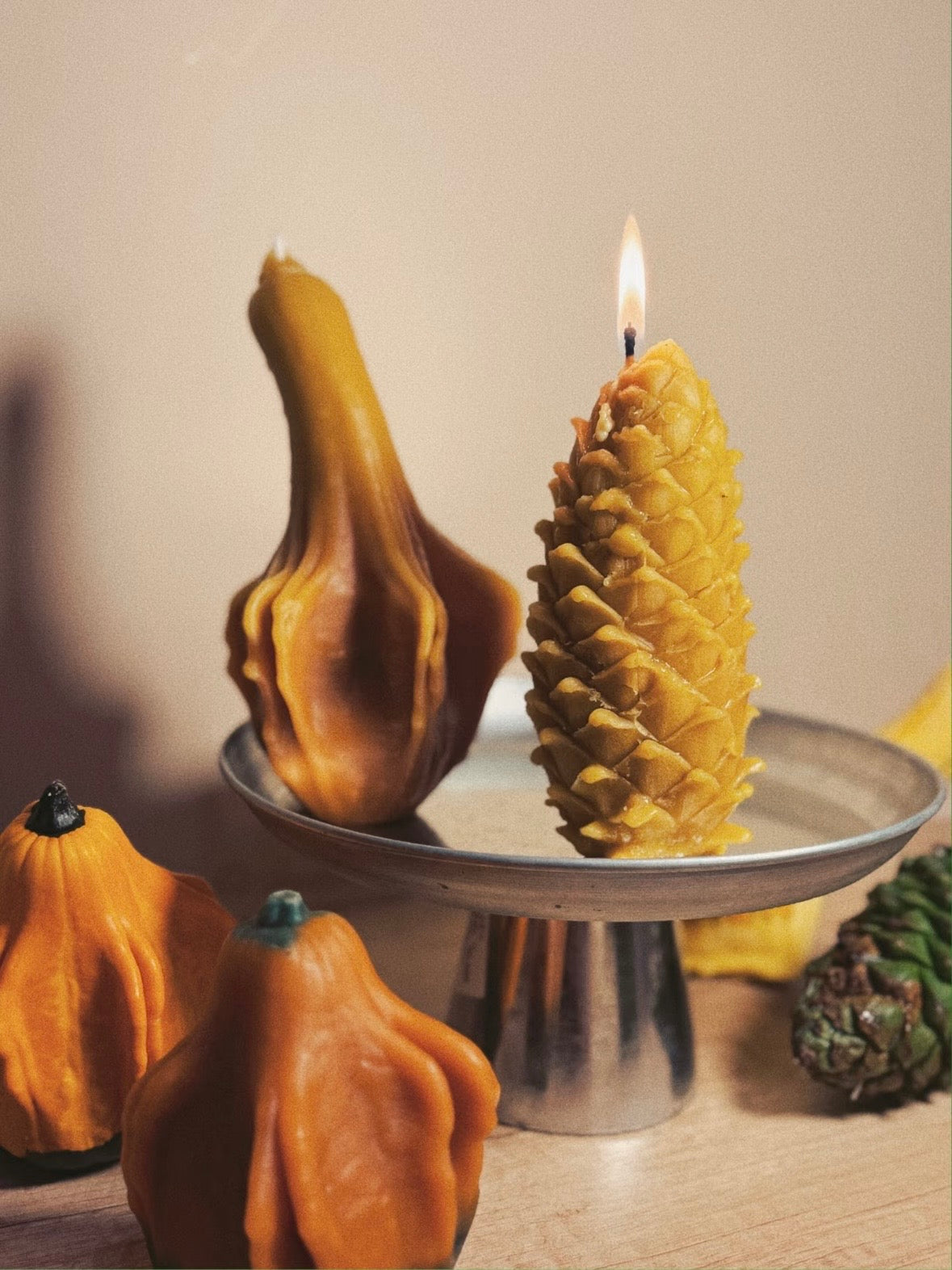 Cucurbita Sculptural Wax Candle