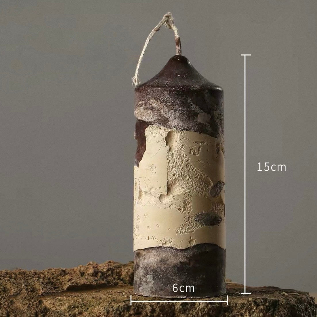Strata Mineral Pillar Candles