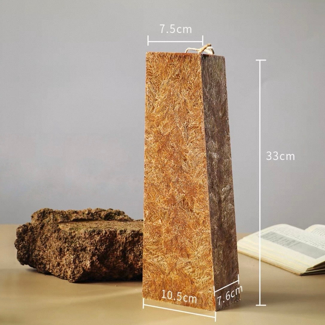 Strata Mineral Pillar Candles
