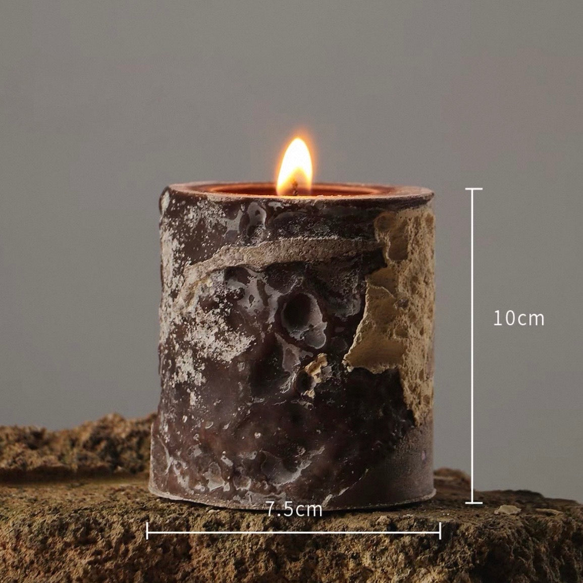 Strata Mineral Pillar Candles