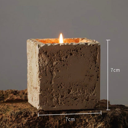 Strata Mineral Pillar Candles